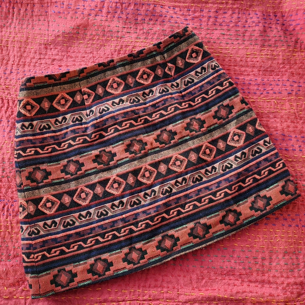 Forever 21 Embroidered Skirt - Size Small